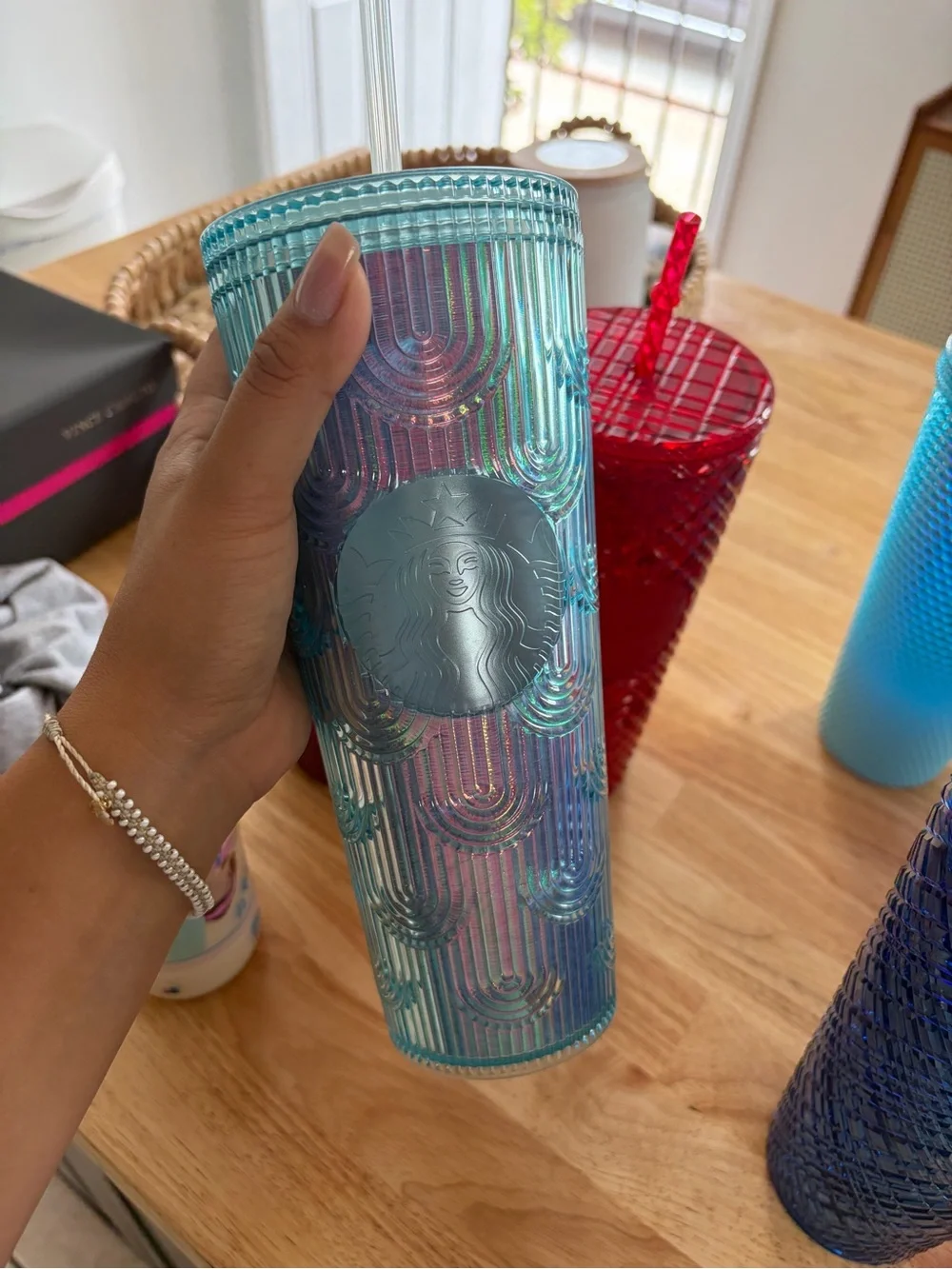 Starbucks Studded Tumbler Set in Pink, Red, Blue, Teal, Purple, Clear